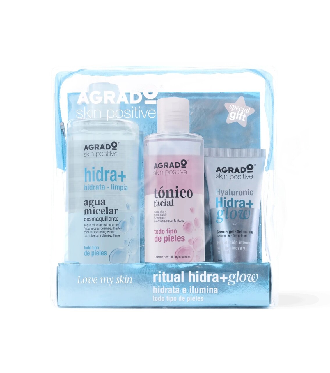 Kit de curatare faciala hidratanta Hidra, Agrado - imagine 3